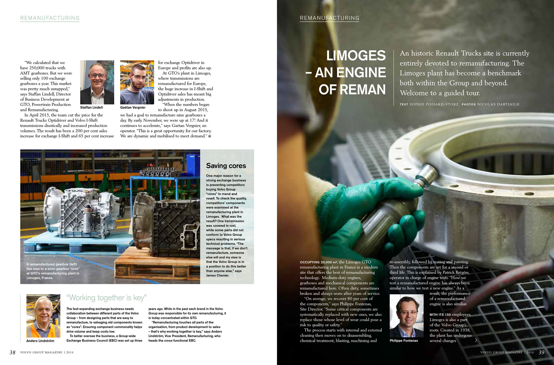 Limoges - Engine Of Reman - Volvo Global Magazine #1 - Janvier 2016