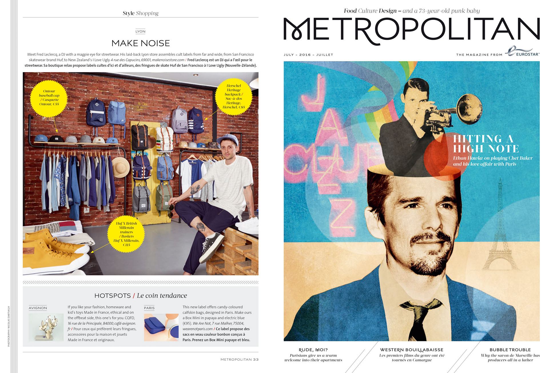 Eurostar Magazine - Metropolitan - Shopping - Juillet 2016